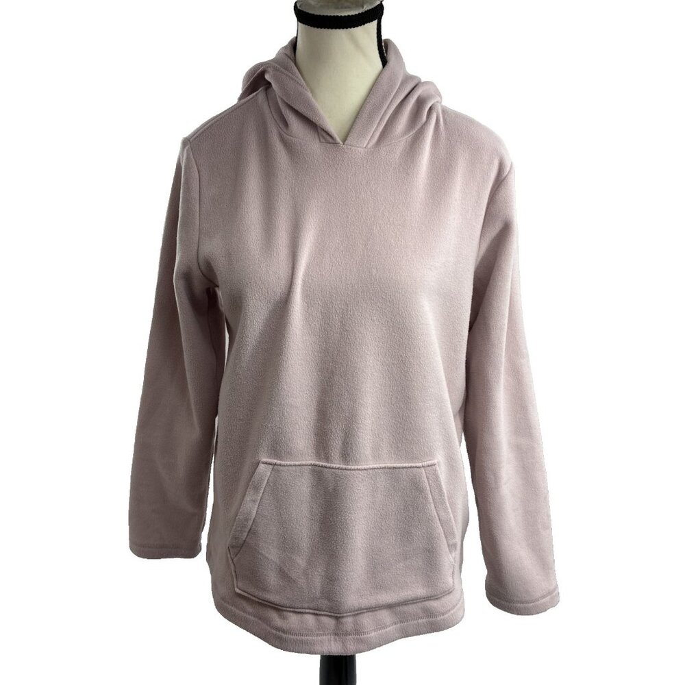 Lands End Womens Hoodie Pullover Fleece Kangaroo Pocket Size S